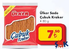 ÜLKER SADE ÇUBUK KRAKER 80 G